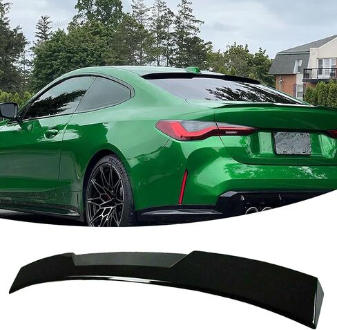 Rear Window Roof Spoiler Visor Wing Compatible with BMW 4 Series G22 Coupe M4 G82 2021-2025 430i/ M440i Gloss Black Top Wing Lip Exterior Accessories in Kuwait