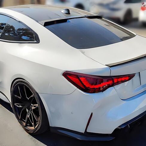 Rear Window Roof Spoiler Visor Wing Compatible with BMW 4 Series G22 Coupe M4 G82 2021-2025 430i/ M440i Gloss Black Top Wing Lip Exterior Accessories in Kuwait