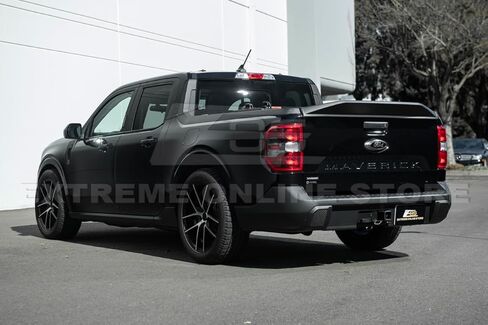 Replacement for 2021-Present Ford Maverick Models | Street Series ABS Plastic - Matte Black Rear Trunk Lid Wing Tailgate Spoiler in Saudi Arabia