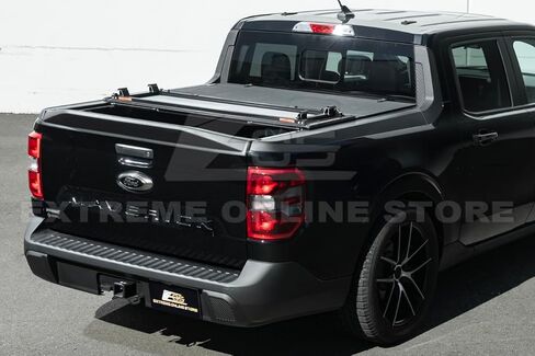 Replacement for 2021-Present Ford Maverick Models | Street Series ABS Plastic - Matte Black Rear Trunk Lid Wing Tailgate Spoiler in Saudi Arabia