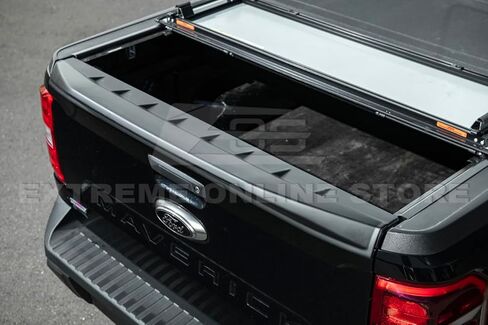Replacement for 2021-Present Ford Maverick Models | Street Series ABS Plastic - Matte Black Rear Trunk Lid Wing Tailgate Spoiler in Saudi Arabia