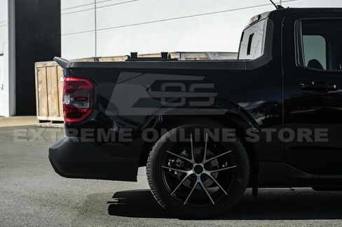 Replacement for 2021-Present Ford Maverick Models | Street Series ABS Plastic - Matte Black Rear Trunk Lid Wing Tailgate Spoiler in Saudi Arabia
