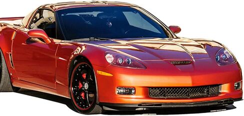 الشفة الأمامية الممتصة للصدمات متوافقة مع 2005-2013 Chevy Corvette C6، لمسة نهائية للشفاه الأمامية من البولي يوريثان باللون الأسود على طراز المصنع أسفل جناح الذقن، إضافة من قبل IKON MOTORSPORTS، 2007 2008 2009 2010 2011 2012 in Saudi Arabia