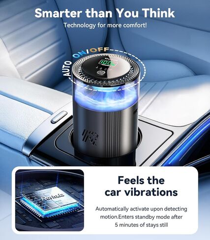 P3 2026 معطر هواء السيارة الذكية المحدث، موزع عطر فاخر للسيارة الجديدة، تشغيل/إيقاف تلقائي، كثافة قابلة للتعديل تدوم طويلاً لمدة 4 أشهر، هدايا معطرة للسيارات للنساء والرجال in Kuwait