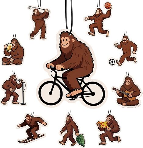 Big Foot Car Air Freshener 10-Pack for Men – Funny Sasquatch Car Air Freshener Hanging, New Car Scent, Humorous Gifts for Boyfriend, Husband, Dad, Truck Drivers in Saudi Arabia