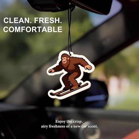 Big Foot Car Air Freshener 10-Pack for Men – Funny Sasquatch Car Air Freshener Hanging, New Car Scent, Humorous Gifts for Boyfriend, Husband, Dad, Truck Drivers in Saudi Arabia