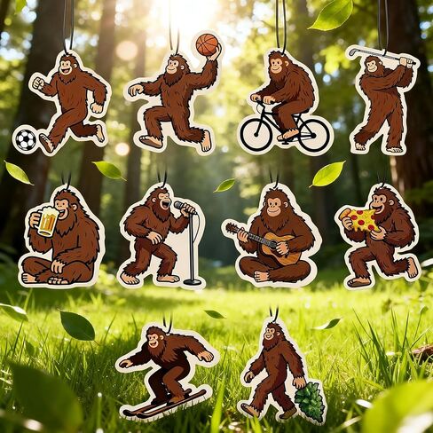 Big Foot Car Air Freshener 10-Pack for Men – Funny Sasquatch Car Air Freshener Hanging, New Car Scent, Humorous Gifts for Boyfriend, Husband, Dad, Truck Drivers in Saudi Arabia
