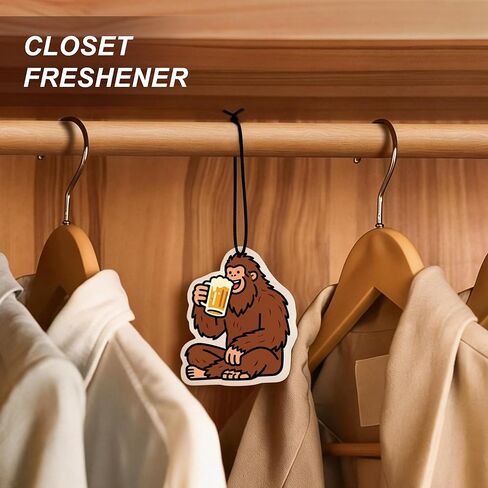 Big Foot Car Air Freshener 10-Pack for Men – Funny Sasquatch Car Air Freshener Hanging, New Car Scent, Humorous Gifts for Boyfriend, Husband, Dad, Truck Drivers in Saudi Arabia
