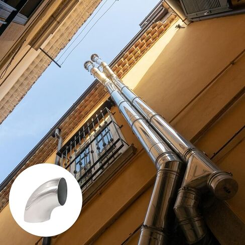 8 Pcs Stainless Steel Exhaust Elbow Pipe, 2.5 Inch OD 90 Degree Bend Elbow, Thickness 16GA/.065" Mandrel Bend Elbow for Stair Handrail, Car Modified Exhaust Elbow Pipe, Exhaust System in Saudi Arabia