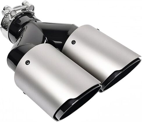 المزدوج 2.5 "مدخل 3.5" منفذ العادم نصائح صالح ل 62-63 مللي متر OD Tailpipe العادم الأنابيب الذيل الحلق أنابيب طرفية تعديل أجزاء المحروقة in Kuwait