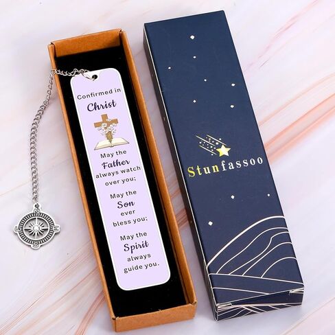 Confirmation Gifts for Teen Girl Women, 2026 Christian Bookmark Confirmation Gifts for Women Girls Goddaughter Catholic Confirmations Gift Purple Cross Bookmark Easter Basket Stuffers for Teens Adults in Saudi Arabia