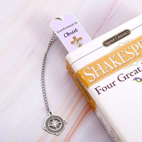 Confirmation Gifts for Teen Girl Women, 2026 Christian Bookmark Confirmation Gifts for Women Girls Goddaughter Catholic Confirmations Gift Purple Cross Bookmark Easter Basket Stuffers for Teens Adults in Saudi Arabia