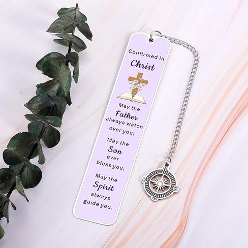 Confirmation Gifts for Teen Girl Women, 2026 Christian Bookmark Confirmation Gifts for Women Girls Goddaughter Catholic Confirmations Gift Purple Cross Bookmark Easter Basket Stuffers for Teens Adults in Saudi Arabia