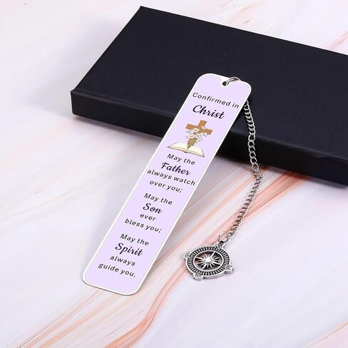 Confirmation Gifts for Teen Girl Women, 2026 Christian Bookmark Confirmation Gifts for Women Girls Goddaughter Catholic Confirmations Gift Purple Cross Bookmark Easter Basket Stuffers for Teens Adults in Saudi Arabia