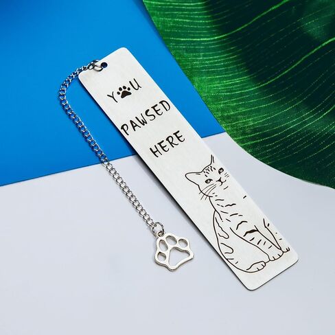 Cat Gifts for Women, Cat Lover Gifts for Women, Funny Bookmarks, Bookish Gifts, Come with A Gift Box, Durable Bookmark, Lightweight Bookmark, Made of Stainless Steel, Page Holder in Saudi Arabia