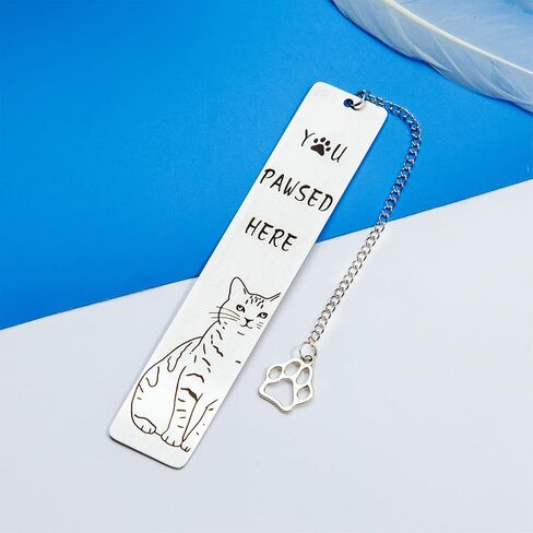 Cat Gifts for Women, Cat Lover Gifts for Women, Funny Bookmarks, Bookish Gifts, Come with A Gift Box, Durable Bookmark, Lightweight Bookmark, Made of Stainless Steel, Page Holder in Saudi Arabia