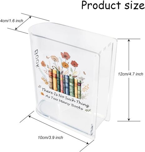 حاملات الإشارات المرجعية ديكور رف الكتب، ملحق منظم مكتب المنزل، حامل قلم رصاص لعلامات الكتب، هدايا لمحبي كتب الأصدقاء (زهرة) in Kuwait