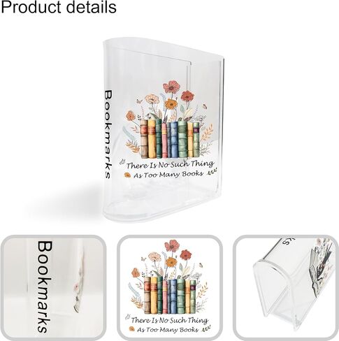 حاملات الإشارات المرجعية ديكور رف الكتب، ملحق منظم مكتب المنزل، حامل قلم رصاص لعلامات الكتب، هدايا لمحبي كتب الأصدقاء (زهرة) in Kuwait