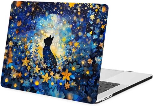 Shell Compatible with MacBook Pro 14 inch Case 2025-2021 Release A3434 M5 A3401 A3185 A3112 M4 A2992 A2918 M3 A2779 M2 A2442 M1 Chip, Laptop Hard Cover for Pro 14.2'',Cats & Flowers in Kuwait
