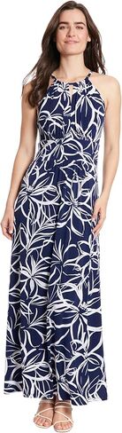 London Times Women's Dresses Halter Neckline Signature Morris Maxi Dress Vacation Occasion Event Guest of in Saudi Arabia