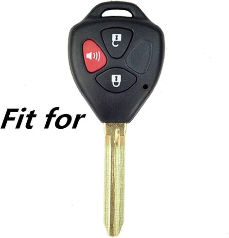 Black Leather 3 Buttons Remote Key Chain Cover Case Fob For Toyota 4Runner Corolla Matrix RAV4 Venza Yaris Vibe Scion iQ tC xB xD in Saudi Arabia