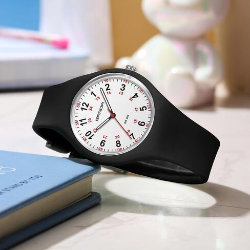 XCZAP Waterproof Nurse Watch for Medical Professionals Analog Watches Students Teachers Nurses Doctors Luminouse Easy Read Dial,12/24 Hour Military Time Watches for Women in Saudi Arabia