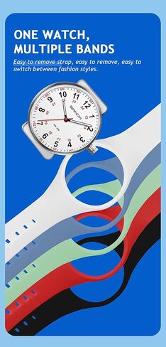 XCZAP Waterproof Nurse Watch for Medical Professionals Analog Watches Students Teachers Nurses Doctors Luminouse Easy Read Dial,12/24 Hour Military Time Watches for Women in Saudi Arabia