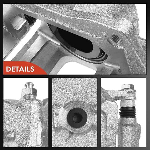 A-Premium Disc Brake Caliper Assembly with Bracket Compatible with Select Hyundai and Kia Models - Santa Fe 2010-2012, Sorento 2011-2013 - Front Driver and Passenger Side, 2-PC Set in Saudi Arabia