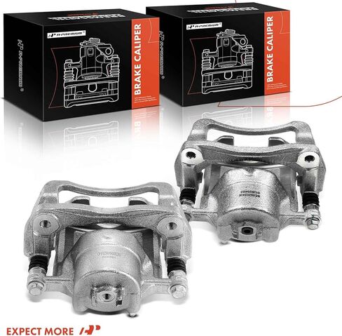 A-Premium Disc Brake Caliper Assembly with Bracket Compatible with Select Hyundai and Kia Models - Santa Fe 2010-2012, Sorento 2011-2013 - Front Driver and Passenger Side, 2-PC Set in Saudi Arabia