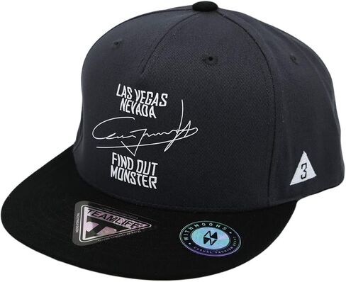 قبعة WithMOONS Snapback بحافة مسطحة قبعة بيسبول هيب هوب بلونين TR21318 in Saudi Arabia