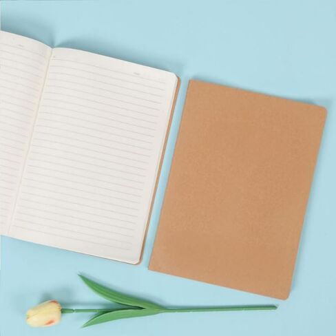 2-Pack B5 Kraft Turned Line Notebook، دفتر تمارين بخط أفقي مخيط in Saudi Arabia