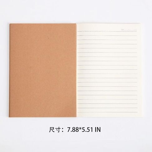 2-Pack B5 Kraft Turned Line Notebook، دفتر تمارين بخط أفقي مخيط in Saudi Arabia