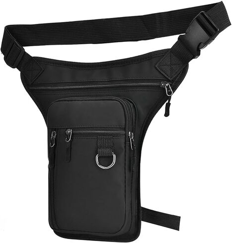 Milageto Drop Leg Bag Outdoor Thigh Bag Waist Pack Multipurpose Uses Multi Pockets Design Zip Closure Detachable Leg Straps Fashion and Stylish in Kuwait