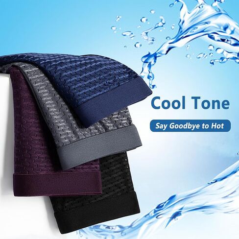 Fiber Boxer Briefs Comfort Soft Breathable Cool Ice Silk Mens Underwear with 3D Pouch in Saudi Arabia