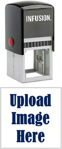 Infusion 1.625" x 1.625" Custom, Large, Square Self-Inking Logo Stamp, Black in Saudi Arabia
