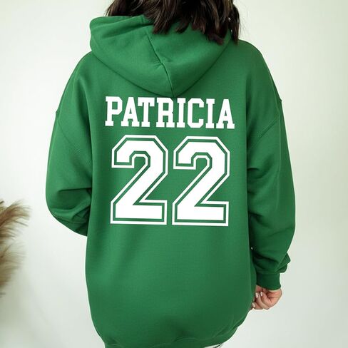 Custom St. Patrick's Day T-Shirt, Personalized Name & Number, Unisex Shamrock Shirt for Men & Women, Custom Sweatshirt Design Your Own, Gift for St. Patrick's Day in Kuwait