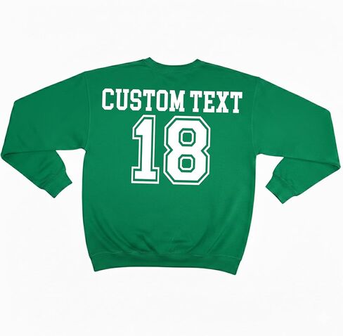 Custom St. Patrick's Day T-Shirt, Personalized Name & Number, Unisex Shamrock Shirt for Men & Women, Custom Sweatshirt Design Your Own, Gift for St. Patrick's Day in Kuwait