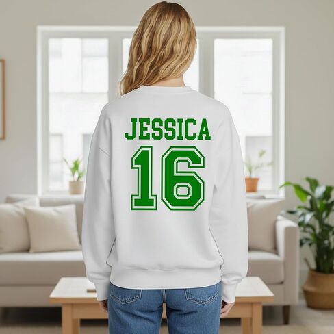 Custom St. Patrick's Day T-Shirt, Personalized Name & Number, Unisex Shamrock Shirt for Men & Women, Custom Sweatshirt Design Your Own, Gift for St. Patrick's Day in Kuwait
