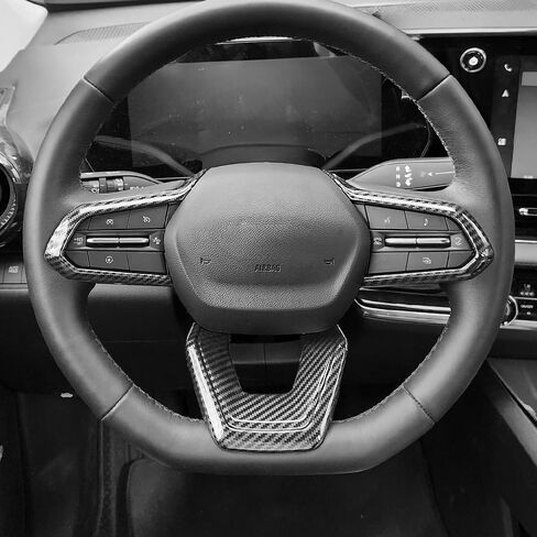Steering Wheel Cover Compatible with Chevrolet Equinox 2025 2026, Auto Interior Upgrade Accessories-Carbon Fiber Pattern in Saudi Arabia