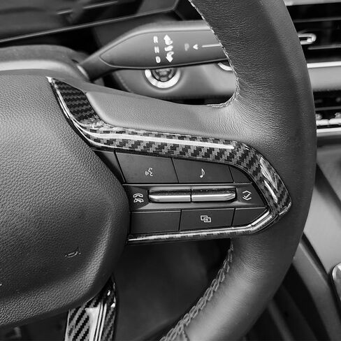 Steering Wheel Cover Compatible with Chevrolet Equinox 2025 2026, Auto Interior Upgrade Accessories-Carbon Fiber Pattern in Saudi Arabia