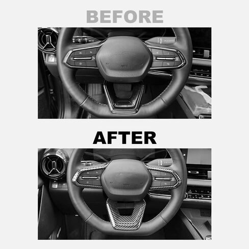 Steering Wheel Cover Compatible with Chevrolet Equinox 2025 2026, Auto Interior Upgrade Accessories-Carbon Fiber Pattern in Saudi Arabia