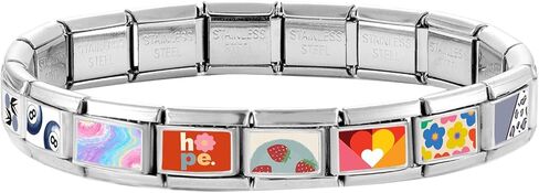 Italian Charms Only Charm Silver 8Pcs and Tools 9mm White Cat Italian Modular Charm Bracelet Link Handmade DIY Module Jewelry Gifts in Kuwait