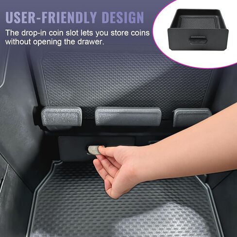 RUNROAD Center Console Organizer Tray Compatible with 2026 2025 2024-2019 Dodge Ram 1500 2500 3500 Accessories, Armrest Drawer Tray Console For Ram 1500 2500 3500 Secret Compartment, Cubby Models Only in Saudi Arabia