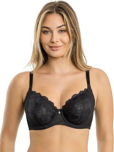 PARFAIT Luxlacy P6000 حمالة صدر جميلة من الدانتيل والشبكة بتغطية كاملة غير مبطنة وغير مبطنة in Kuwait