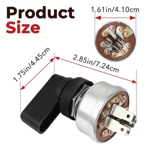 217680 Starter Ignition Switch 4 Position 5 Terminal Fits for Miller Welder 176606 207110 207073, Includes Handle Lever in Kuwait