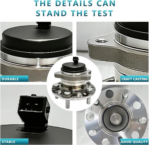 مجموعة محور تحمل العجلات الخلفية 512553 لسيارة Hyundai Sonata 2015-2019، Tucson 2016-2021، Veloster N 2019-2022، Kia Cadenza 2017-2020، Optima 2016-2020، Sportage 2016-2022، 52730-C1100 (2 قطعة) in Kuwait