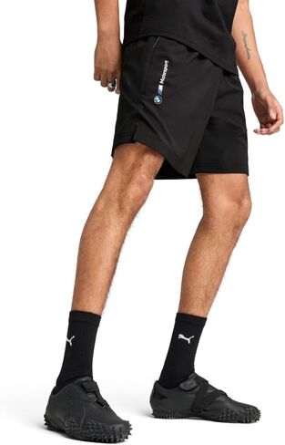 شورت رجالي من PUMA BMW M Motorsport Essentials منسوج مقاس 7 بوصات، أسود Puma SS25، L in Saudi Arabia
