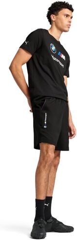 شورت رجالي من PUMA BMW M Motorsport Essentials منسوج مقاس 7 بوصات، أسود Puma SS25، L in Saudi Arabia