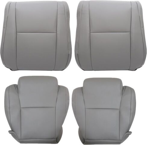 Priprilod Gray Leather Driver and Passenger Side Bottom and Top Lean Back Replacement Seat Cover Compatible with Toyota Tundra 2007 2008 2009 2010 2011 2012 2013 in Saudi Arabia