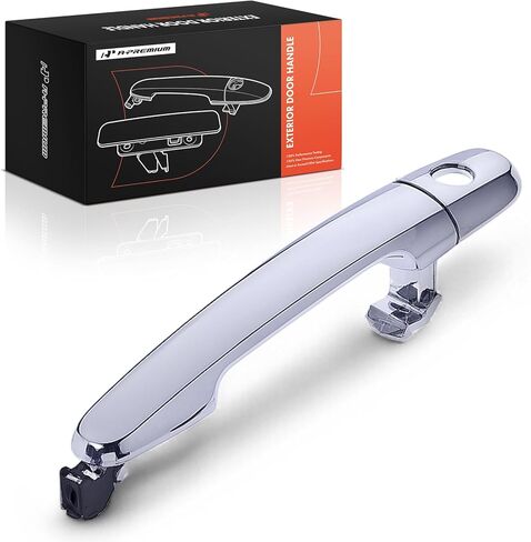 A-Premium Front Left Driver Side Exterior Door Handle with Keyhole Compatible with Toyota Camry, RAV4, Corolla, Prius, Highlander, Matrix, Yaris, Solara & Scion tC, xB, xD, xA & Pontiac Vibe, Silver in Saudi Arabia